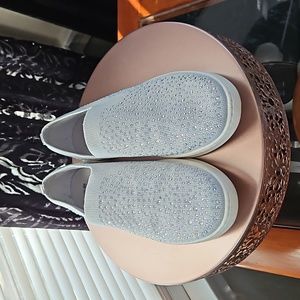 Skechers Light Grey Rhinestone Slip on
